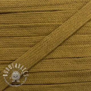 Cordino di cotone piatto 13 mm golden brown