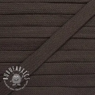 Cordino di cotone piatto 13 mm mocha