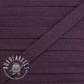 Cordino di cotone piatto 13 mm violet