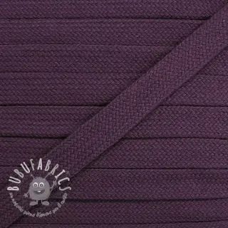 Cordino di cotone piatto 13 mm violet