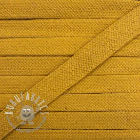 Cordino di cotone piatto 13 mm ochre