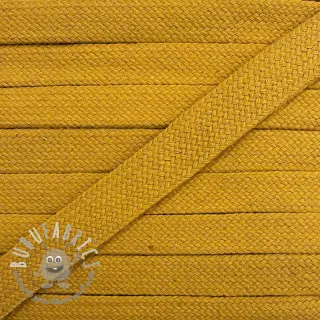 Cordino di cotone piatto 13 mm ochre