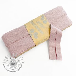 Elastico per bordatura in viscosa - 3 m washed pink