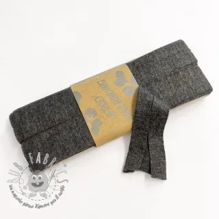 Elastico per bordatura in viscosa - 3 m anthracite melange