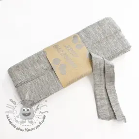 Elastico per bordatura in viscosa - 3 m light grey melange