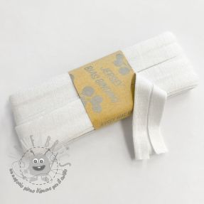 Elastico per bordatura in viscosa - 3 m white