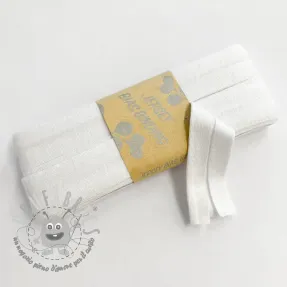 Elastico per bordatura in viscosa - 3 m white