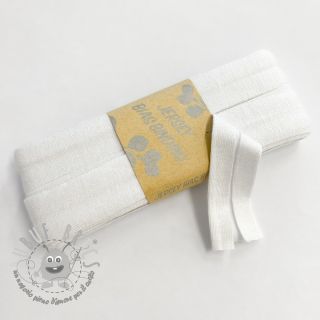 Elastico per bordatura in viscosa - 3 m white