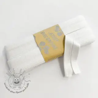 Elastico per bordatura in viscosa - 3 m white