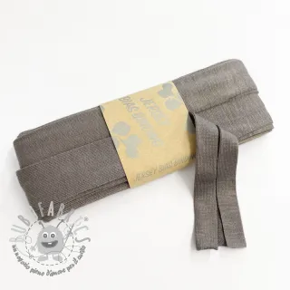 Elastico per bordatura in viscosa - 3 m taupe
