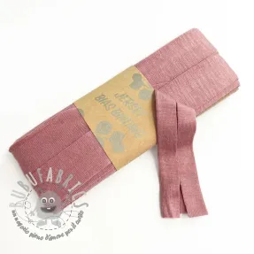 Elastico per bordatura in viscosa - 3 m old pink