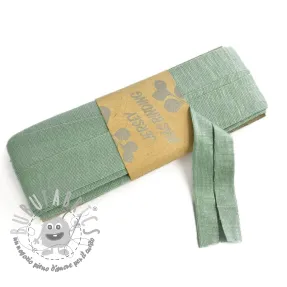 Elastico per bordatura in viscosa - 3 m old green