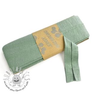 Elastico per bordatura in viscosa - 3 m old green