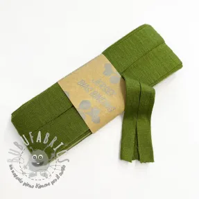 Elastico per bordatura in viscosa - 3 m olive green