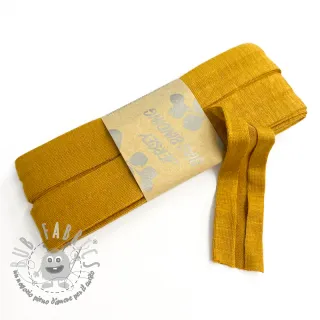 Elastico per bordatura in viscosa - 3 m ochre