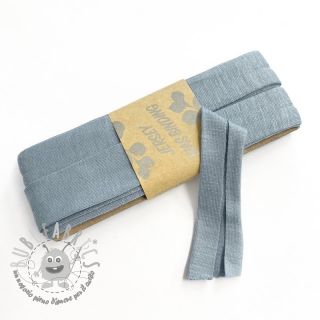 Elastico per bordatura in viscosa - 3 m jeans