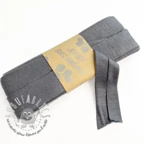 Elastico per bordatura in viscosa - 3 m grey