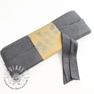 Elastico per bordatura in viscosa - 3 m grey