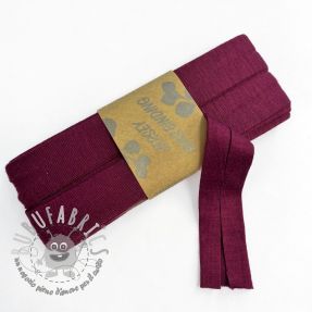 Elastico per bordatura in viscosa - 3 m bordeaux