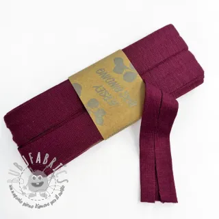 Elastico per bordatura in viscosa - 3 m bordeaux