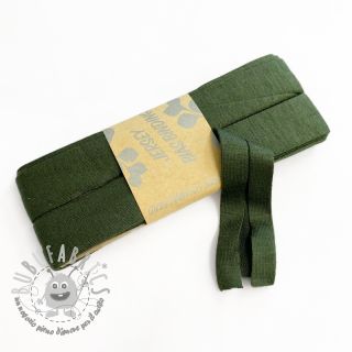 Elastico per bordatura in viscosa - 3 m army