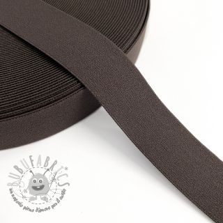 Elastico liscio 3 cm mocha