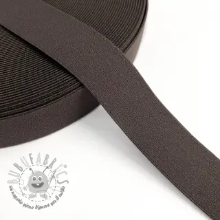 Elastico liscio 3 cm mocha