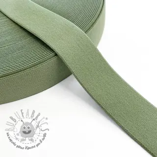 Elastico liscio 3 cm old green