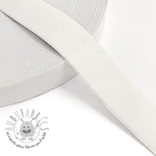 Elastico liscio 3 cm off white