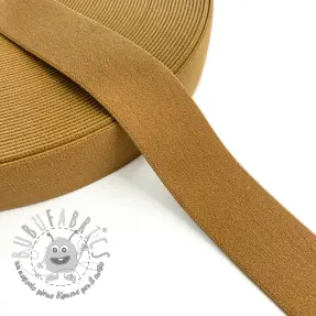 Elastico liscio 3 cm dark camel