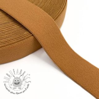 Elastico liscio 3 cm cognac