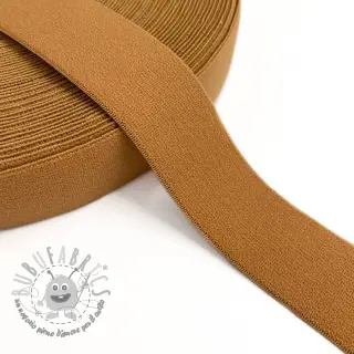 Elastico liscio 3 cm cognac