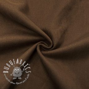 Tessuto scamosciato stretch dark brown