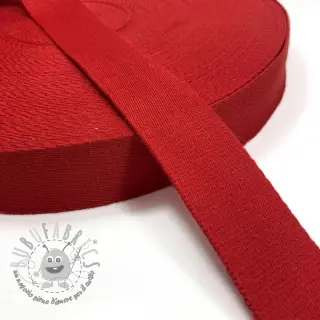 Cinghia in cotone 4 cm red