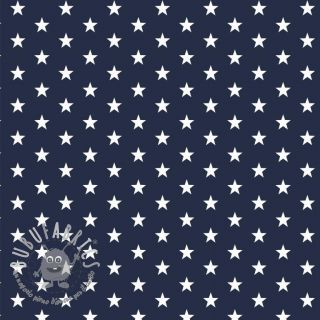 Tessuto di cotone Petit stars navy