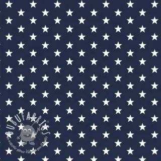 Tessuto di cotone Petit stars navy
