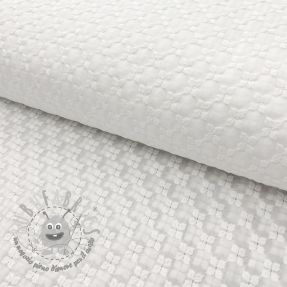 Tessuto di cotone EMBROIDERY Emilie 2-side white