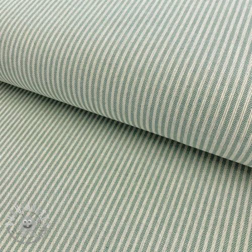 Tessuto decorativo DOBBY Colored stripe soft green