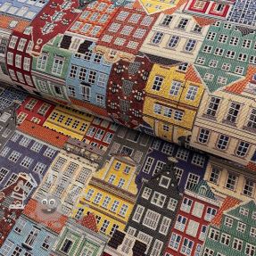 Tessuto decorativo GOBELIN PREMIUM City canal house