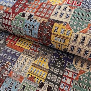 Tessuto decorativo GOBELIN PREMIUM City canal house