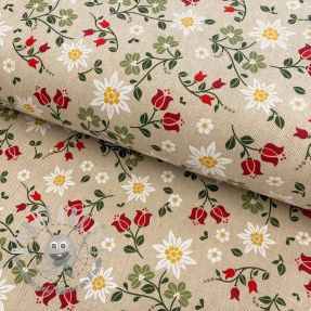 Tessuto decorativo Linenlook Edelweiss field