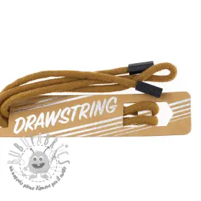 Laccetto per cappuccio con terminali 115 cm HEAD1 dark camel