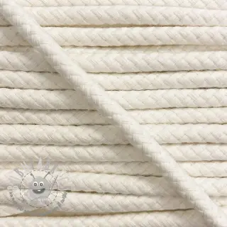 Cordino di cotone 8 mm off white