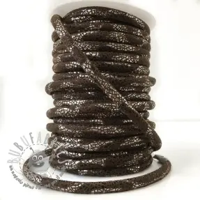 Cordoncino in tessuto scamosciato Glitter brown