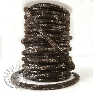 Cordoncino in tessuto scamosciato Glitter brown
