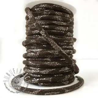 Cordoncino in tessuto scamosciato Glitter brown