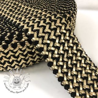 Elastico liscio 6 cm Party gold