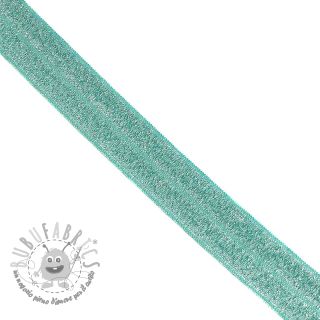 Elastico per bordatura glitter 20 mm dark mint