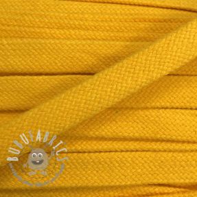 Cordino di cotone piatto 15 mm yellow