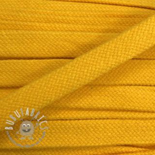 Cordino di cotone piatto 15 mm yellow